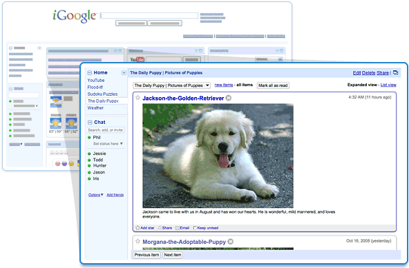 Google Reader-Gadget